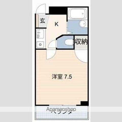 ラッフル春日井(1K/5階)の間取り写真