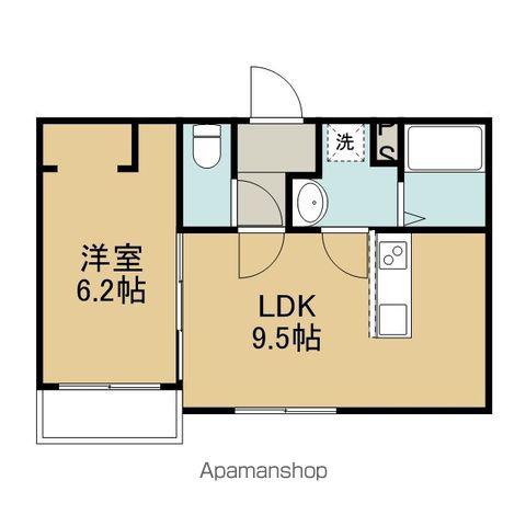 東郊1丁目AP(1LDK/2階)の間取り写真