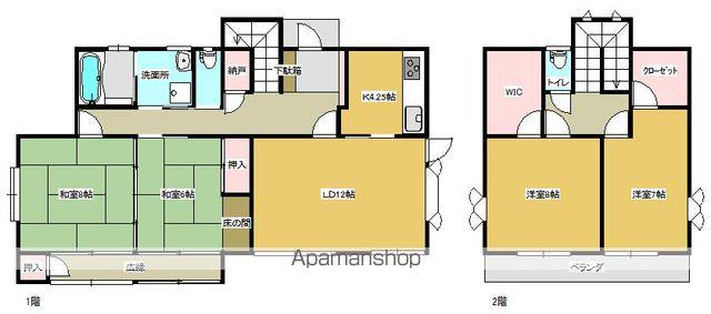 東北本線 安達駅 徒歩28分 2階建 築29年(4SLDK)の間取り写真