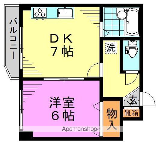 モナークマンション方南町(1DK/3階)の間取り写真