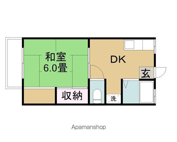 サンシティ武田NO1(1DK/2階)の間取り写真