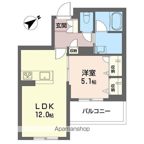 サン戸田公園(1LDK/3階)の間取り写真