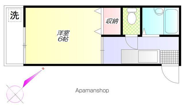 高南ハイム(1K/2階)の間取り写真