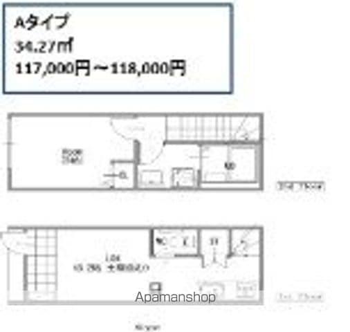 MOK-TERRCE DIMORA 練馬(1LDK/1階)の間取り写真