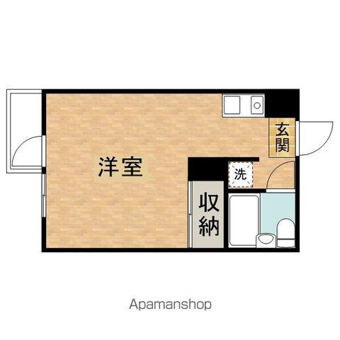 サンドルフ多摩(ワンルーム/1階)の間取り写真