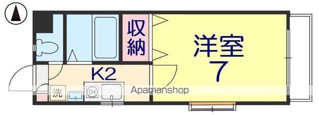 メゾン御幸(1K/1階)の間取り写真