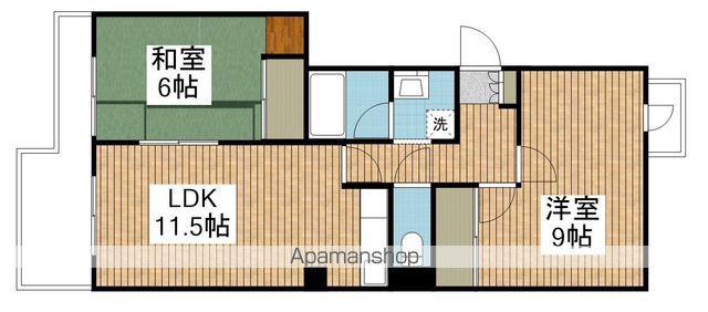 エクメーネ堀(2LDK/3階)の間取り写真
