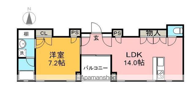 BUILD LUXE(1LDK/2階)の間取り写真