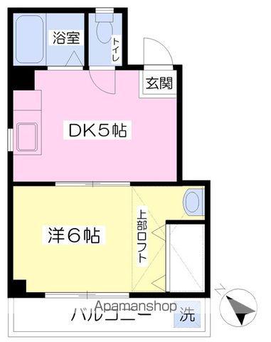 メゾンタナカ(1K/1階)の間取り写真