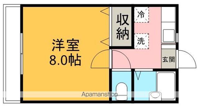 ほんだハイツクレストエムA棟(1K/1階)の間取り写真