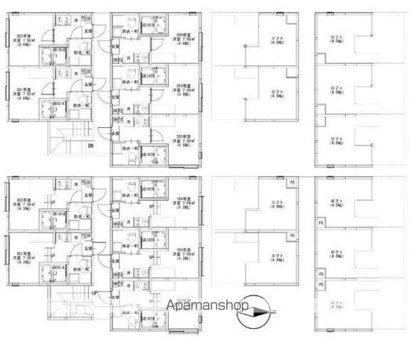 ハーモニーテラス北小岩ⅩⅩⅡ(1K/2階)の間取り写真