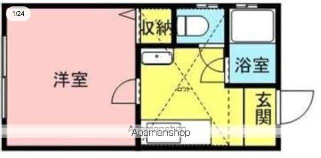 ラ・グラース本町(1K/1階)の間取り写真
