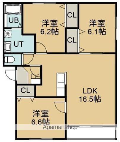 セゾンクレールAOYAGI 1(3LDK/4階)の間取り写真