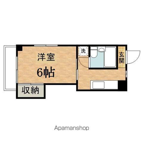 メゾングリーンライフ(1K/2階)の間取り写真