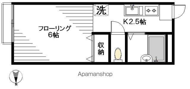 サングレース荻窪(1K/2階)の間取り写真