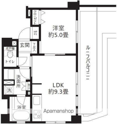 クリオ渋谷ラ・モード(1LDK/7階)の間取り写真