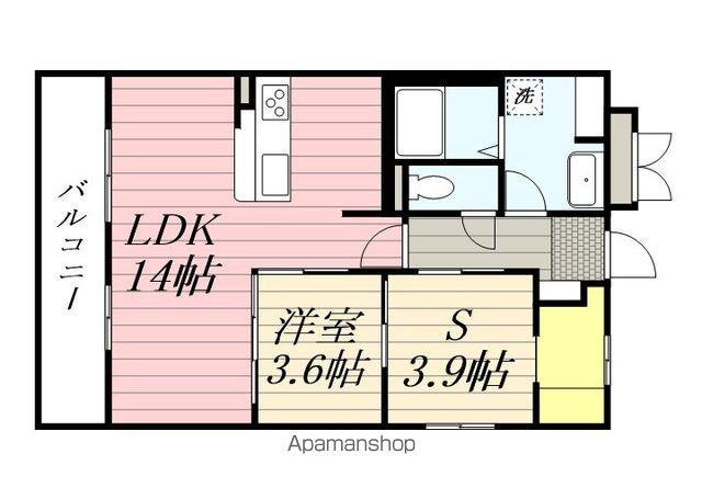 レトワール今川(2LDK/2階)の間取り写真
