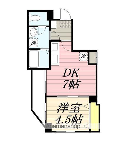金太郎ヒルズ347(1DK/2階)の間取り写真