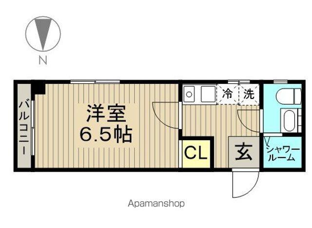 まことマンション(1K/2階)の間取り写真