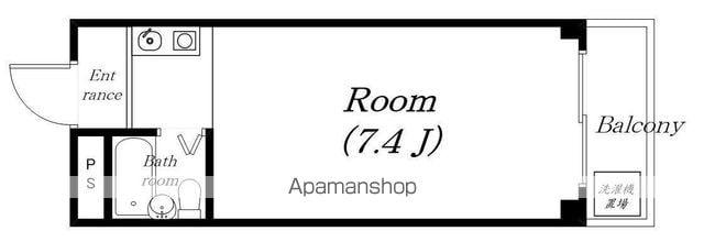 ベルシャトーむらじ(ワンルーム/3階)の間取り写真