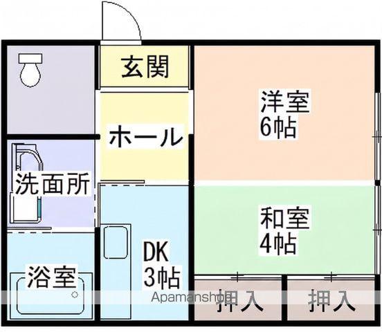 ハイツ和歌浦(2K/1階)の間取り写真