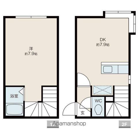 AMS文京台61E(1DK/1階)の間取り写真