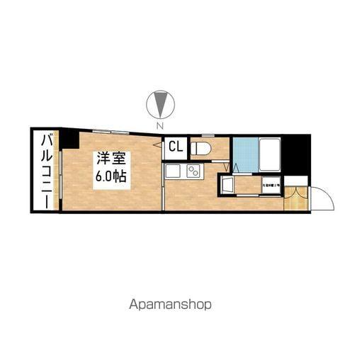第六加藤ビル(1K/5階)の間取り写真