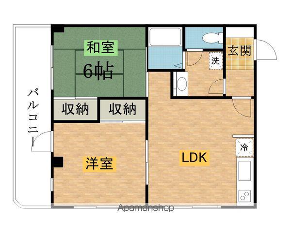 第2ともえビル(2DK/4階)の間取り写真