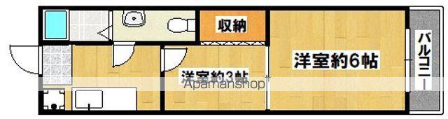 エクセルあびこ東(2K/1階)の間取り写真