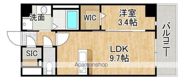 ラルヴェール和白駅前(1LDK/3階)の間取り写真