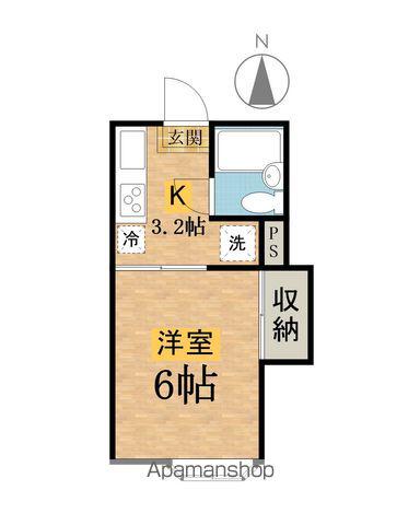 第一パレスハシモト(1K/1階)の間取り写真