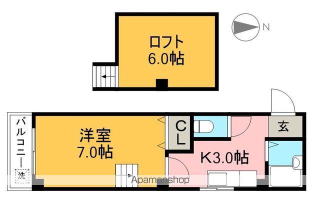 ラ・メール知寄Ⅱ(1K/4階)の間取り写真