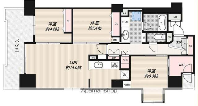 アマックス横浜(3LDK/3階)の間取り写真