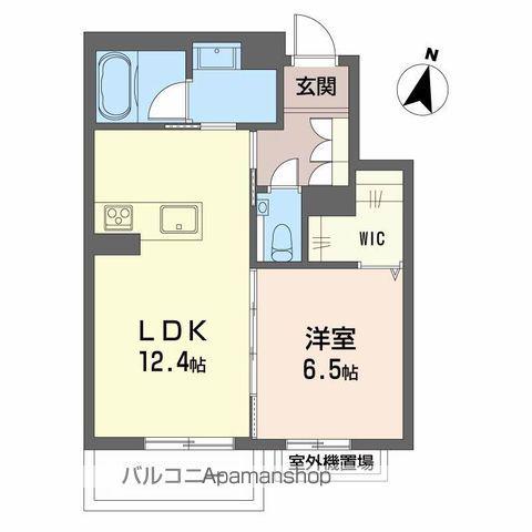 エバンジェリスト(1LDK/2階)の間取り写真