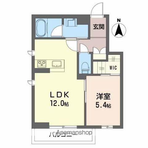 I.Z.M(1LDK/1階)の間取り写真