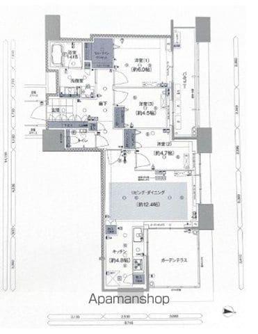 アイランドシティオーシャン&フォレストタワーレジデンスイースト棟(3LDK/14階)の間取り写真