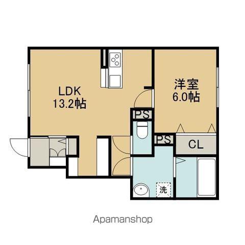 セジュール沼ノ端中央Ⅵ(1LDK/1階)の間取り写真
