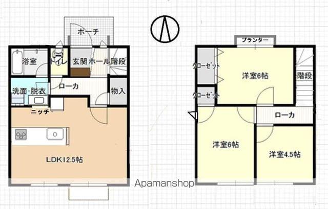 善福寺ガーデンハウス(3LDK)の間取り写真