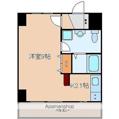 グリシーヌ響(1K/4階)の間取り写真