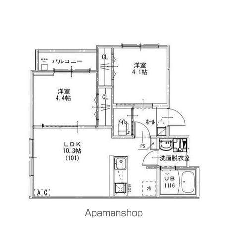 KEIAI RESIDENCE 豊四季Ⅱ(2LDK/3階)の間取り写真