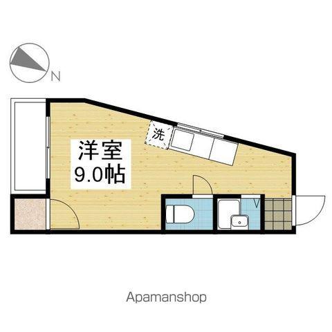 宮田ハイツ(ワンルーム/1階)の間取り写真