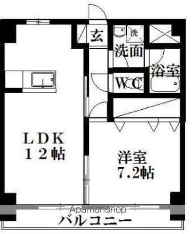 M・シュルプリーズドゥ(1LDK/1階)の間取り写真