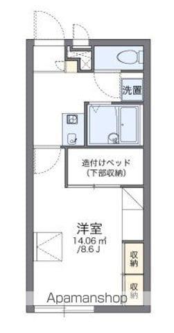 レオパレスサングリーン(1K/2階)の間取り写真