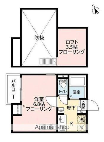 グランクオール鮫洲(1K/3階)の間取り写真