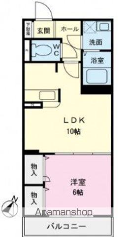 コルテカノン(1LDK/3階)の間取り写真
