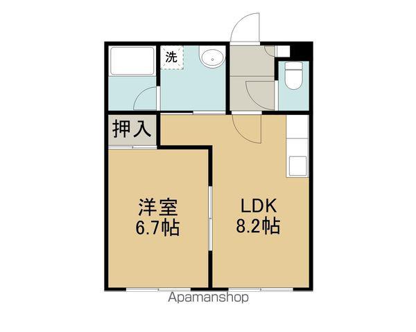 カーサ・ムート(1LDK/2階)の間取り写真