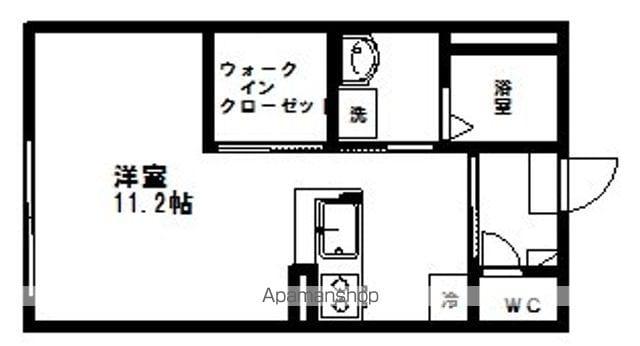 マ・メゾンコート(ワンルーム/2階)の間取り写真