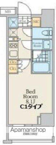 クレストコート中野富士見町(1K/3階)の間取り写真