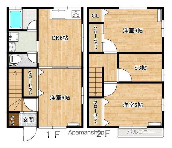 オール電化三ツ股Ⅱ(3SDK/1階)の間取り写真