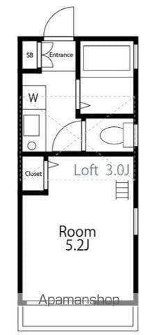 OLIVE HOUSE 上大岡(1K/2階)の間取り写真